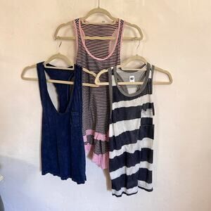 Lot of 3 Racerback Tank Tops, NSF, Splendid, Wilt
